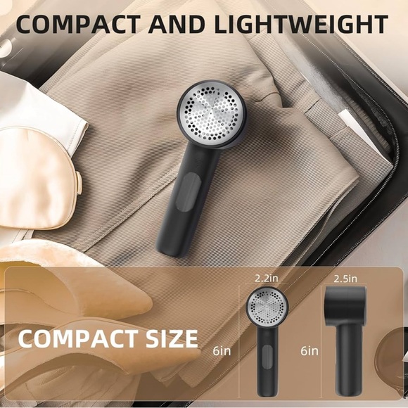 Black Electric Lint Remover-LED Display - Picture 3 of 7